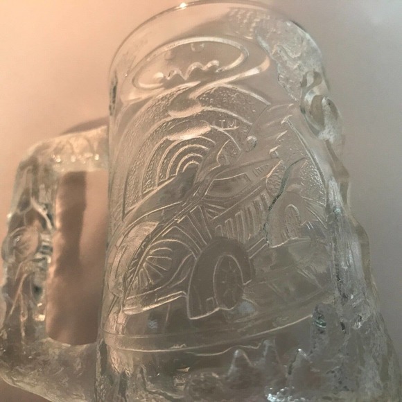 VINTAGE-McDonald's Batman Forever "Robin" Glass Cup/Mug DC Comic 1995 *RARE - Picture 9 of 12